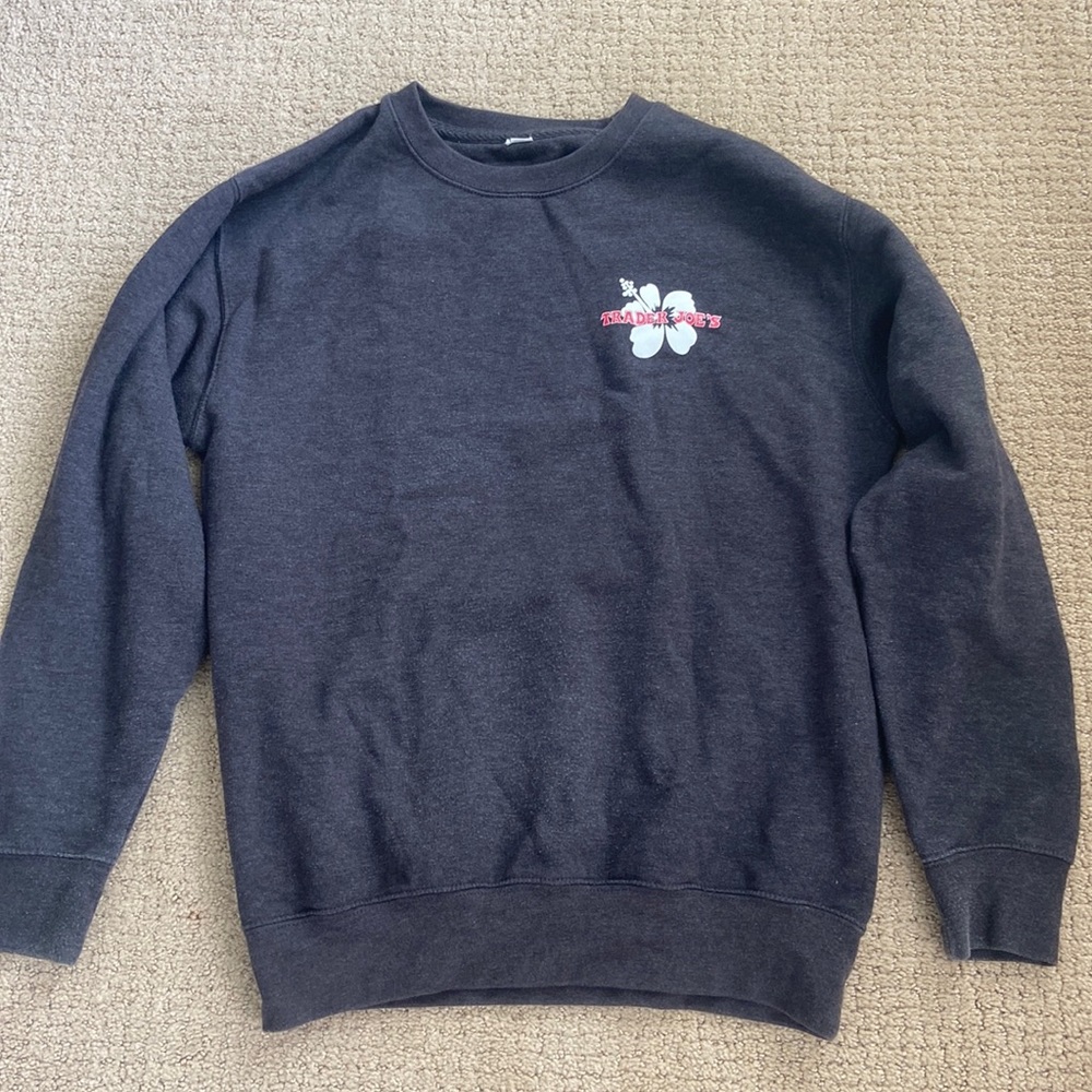 Trader Joe’s Grey Crewneck Sweatshirt